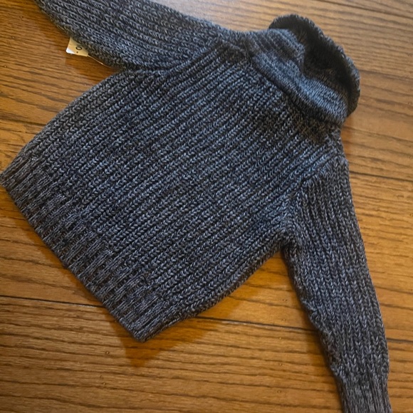 Old Navy NWT Gray Chunky Shawl Collar Sweater 12-18 Mos - Picture 7 of 8